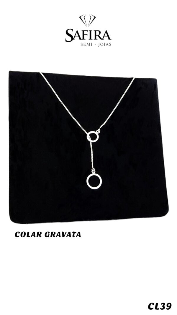 Colar Gravata Círculo